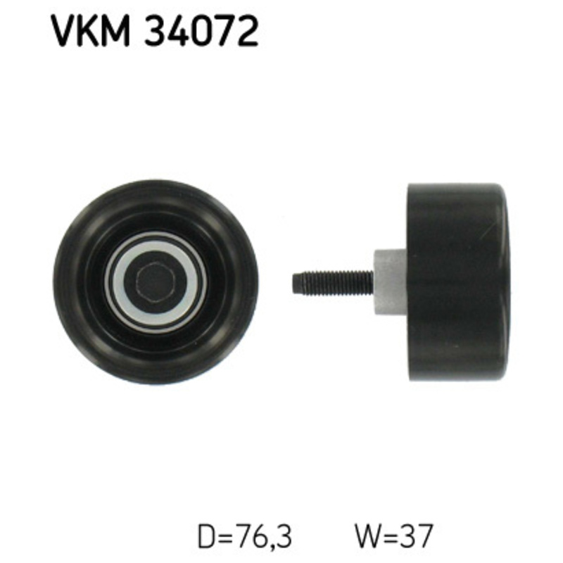 SKF Vratná/vodiaca kladka rebrovaného klinového remeňa VKM34072