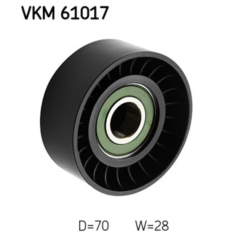 SKF Vratná/vodiaca kladka rebrovaného klinového remeňa VKM61017