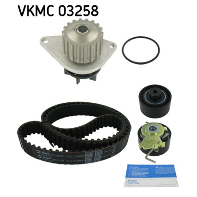 SKF Vodné čerpadlo + sada ozubeného remeňa VKMC03258