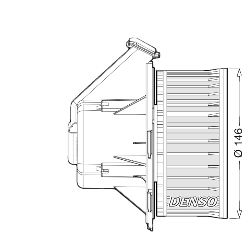 DENSO Vnútorný ventilátor DEA17032
