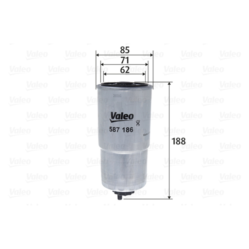 VALEO Palivový filter 587186