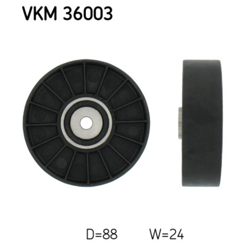 SKF Vratná/vodiaca kladka rebrovaného klinového remeňa VKM36003