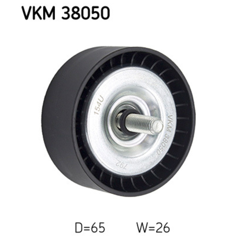 SKF Vratná/vodiaca kladka rebrovaného klinového remeňa VKM38050