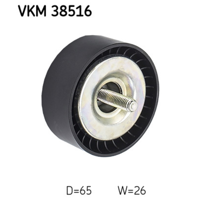 SKF Vratná/vodiaca kladka rebrovaného klinového remeňa VKM38516