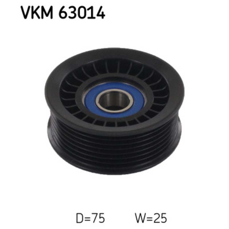 SKF Vratná/vodiaca kladka rebrovaného klinového remeňa VKM63014