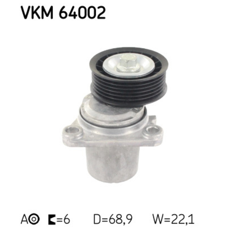 SKF Napínacia kladka rebrovaného klinového remeňa VKM64002