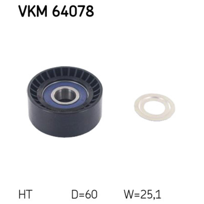 SKF Napínacia kladka rebrovaného klinového remeňa VKM64078