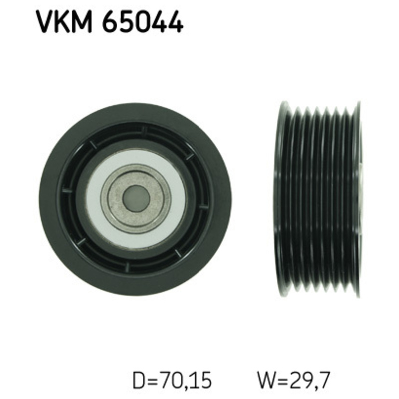 SKF Vratná/vodiaca kladka rebrovaného klinového remeňa VKM65044