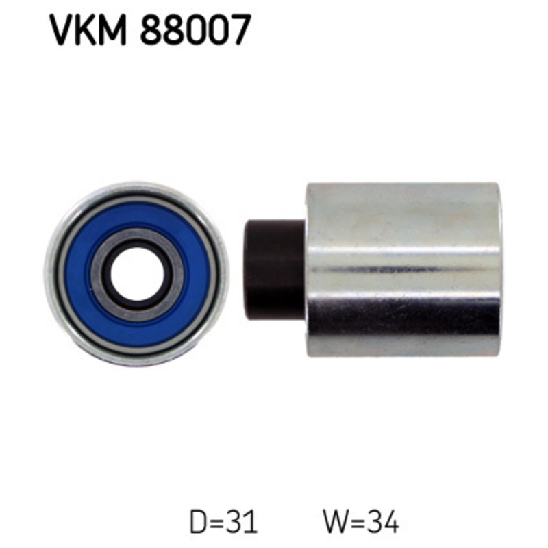 SKF Obehová/vodiaca kladka ozubeného remeňa VKM88007