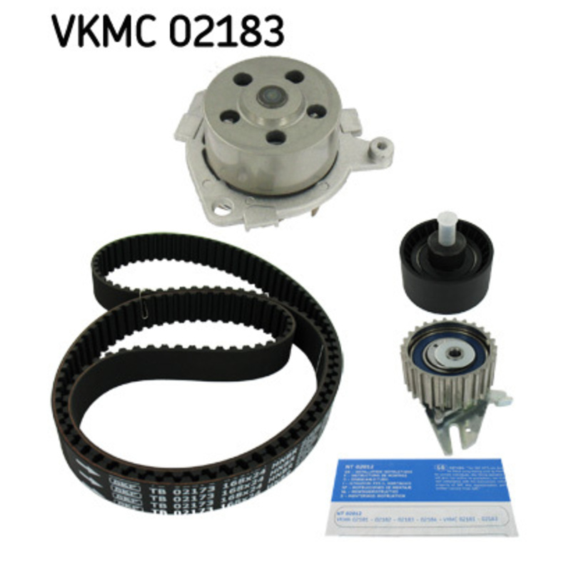 SKF Vodné čerpadlo + sada ozubeného remeňa VKMC02183