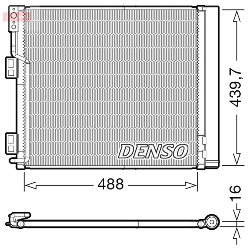 DENSO Kondenzátor klimatizácie DCN46028