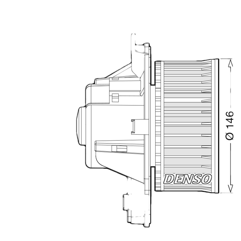 DENSO Vnútorný ventilátor DEA21014