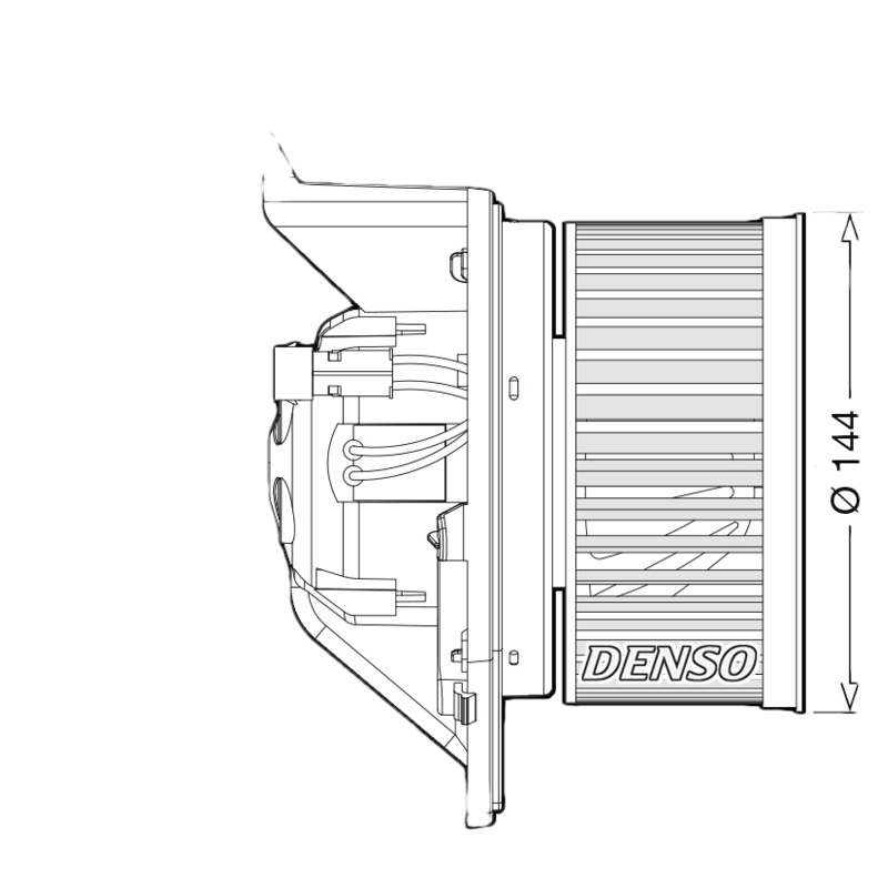 DENSO Vnútorný ventilátor DEA05005