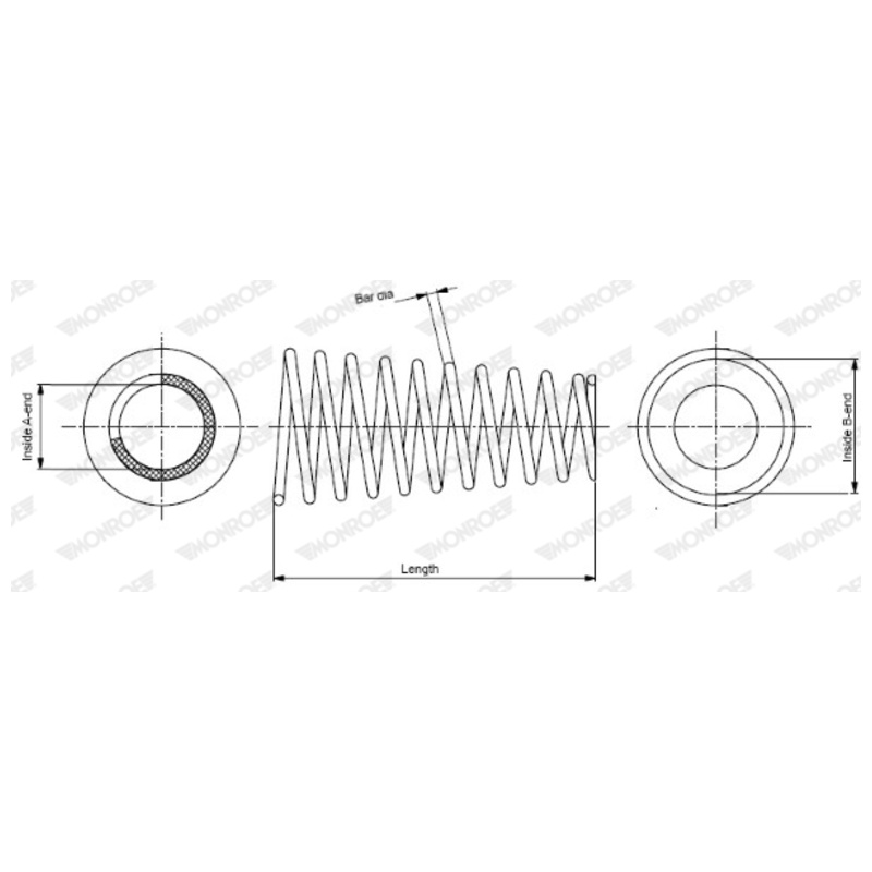 MONROE Pružina podvozku SP0700