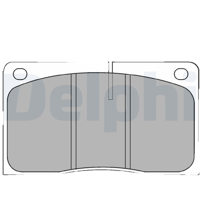 DELPHI Sada brzdových platničiek kotúčovej brzdy LP568