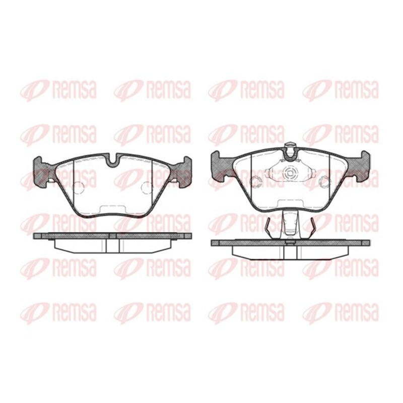 REMSA Sada brzdových platničiek kotúčovej brzdy 027025