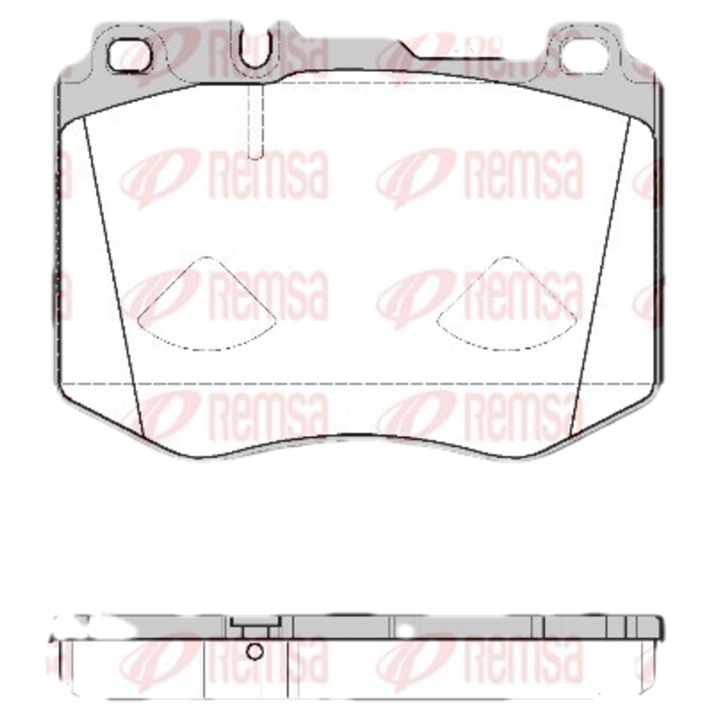 REMSA Sada brzdových platničiek kotúčovej brzdy 160400
