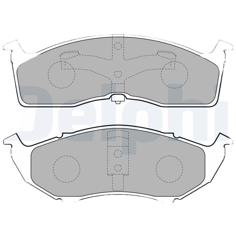 DELPHI Sada brzdových platničiek kotúčovej brzdy LP1531