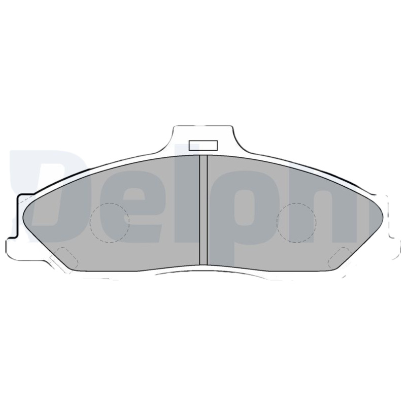 DELPHI Sada brzdových platničiek kotúčovej brzdy LP1555