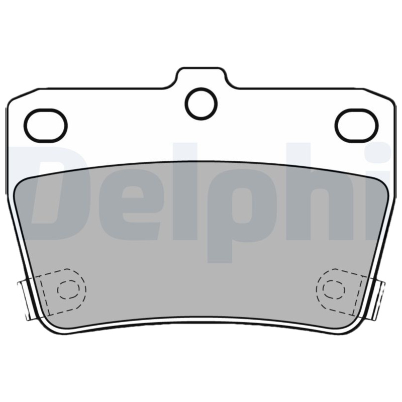 DELPHI Sada brzdových platničiek kotúčovej brzdy LP1942