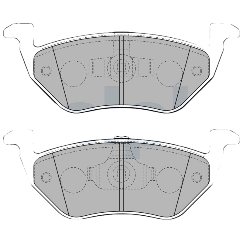 DELPHI Sada brzdových platničiek kotúčovej brzdy LP2158