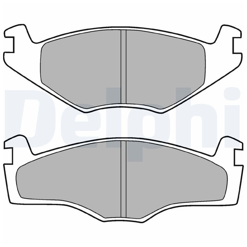 DELPHI Sada brzdových platničiek kotúčovej brzdy LP420