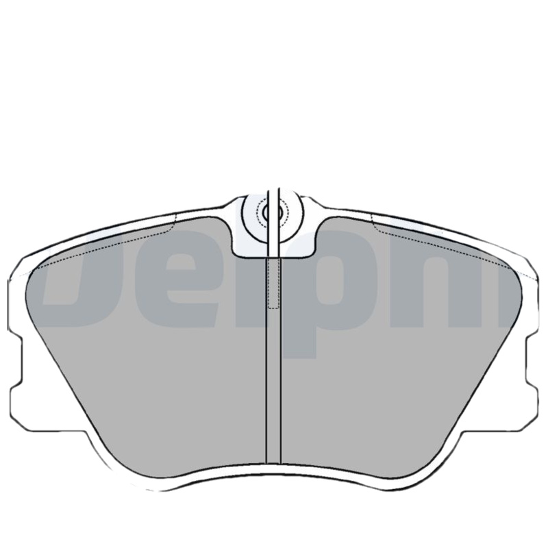 DELPHI Sada brzdových platničiek kotúčovej brzdy LP608