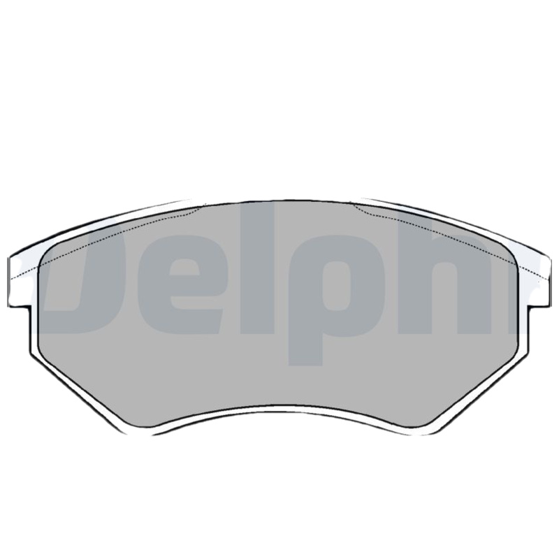 DELPHI Sada brzdových platničiek kotúčovej brzdy LP770