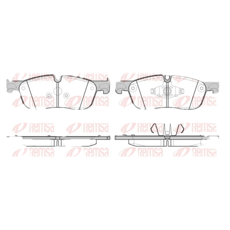REMSA Sada brzdových platničiek kotúčovej brzdy 163300