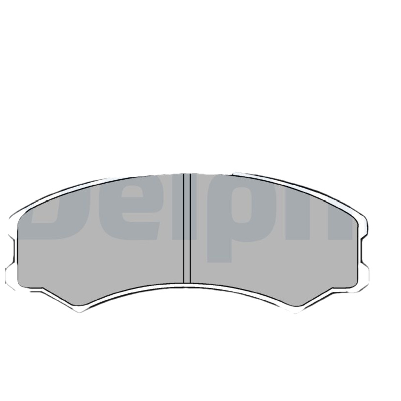 DELPHI Sada brzdových platničiek kotúčovej brzdy LP378