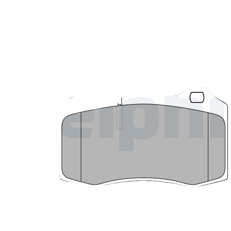 DELPHI Sada brzdových platničiek kotúčovej brzdy LP1543