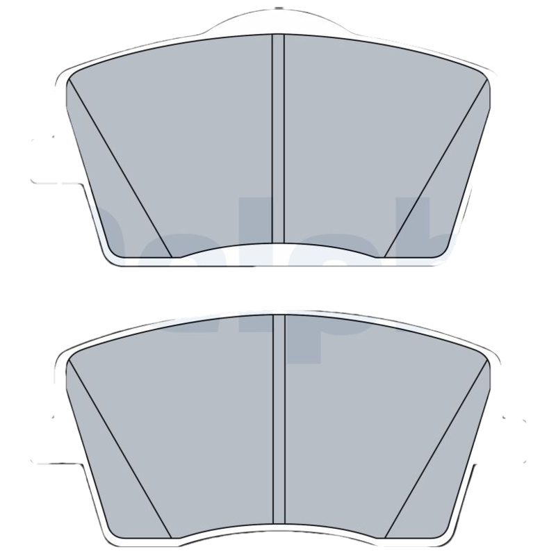 DELPHI Sada brzdových platničiek kotúčovej brzdy LP3515