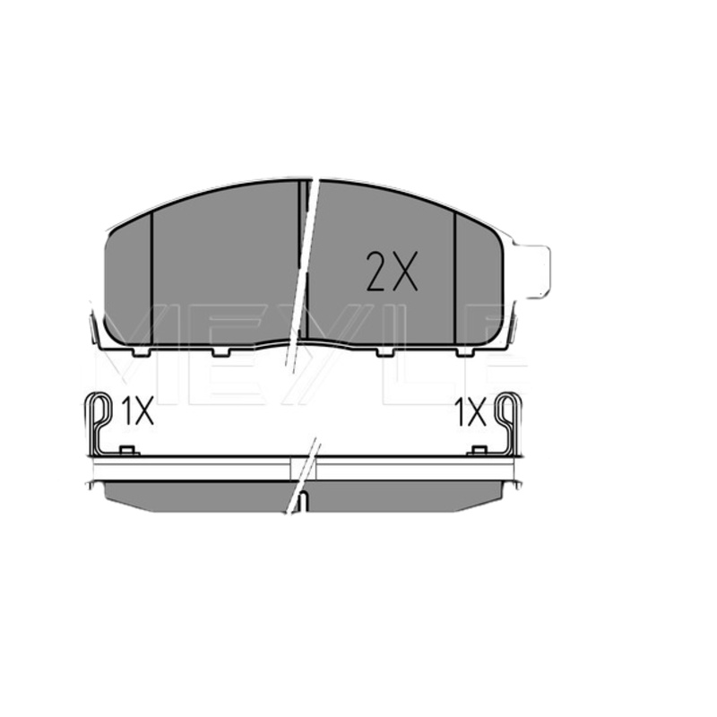 MEYLE Sada brzdových platničiek kotúčovej brzdy 0252452916W