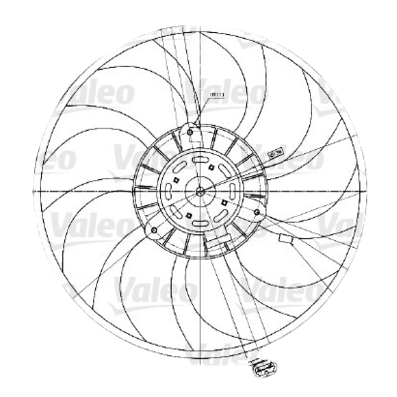 VALEO Ventilátor chladenia motora 698424