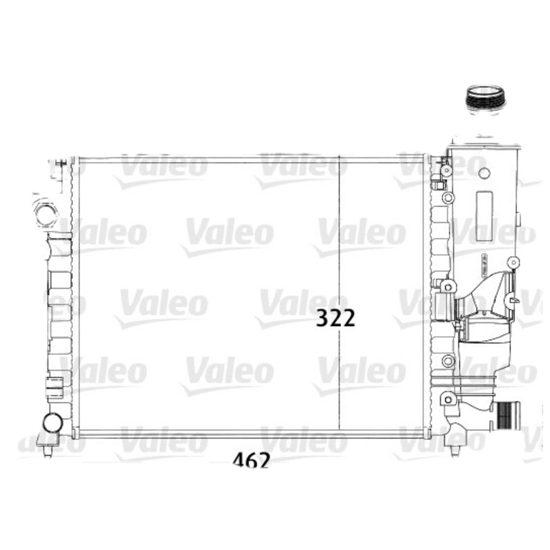 VALEO Chladič motora 731498