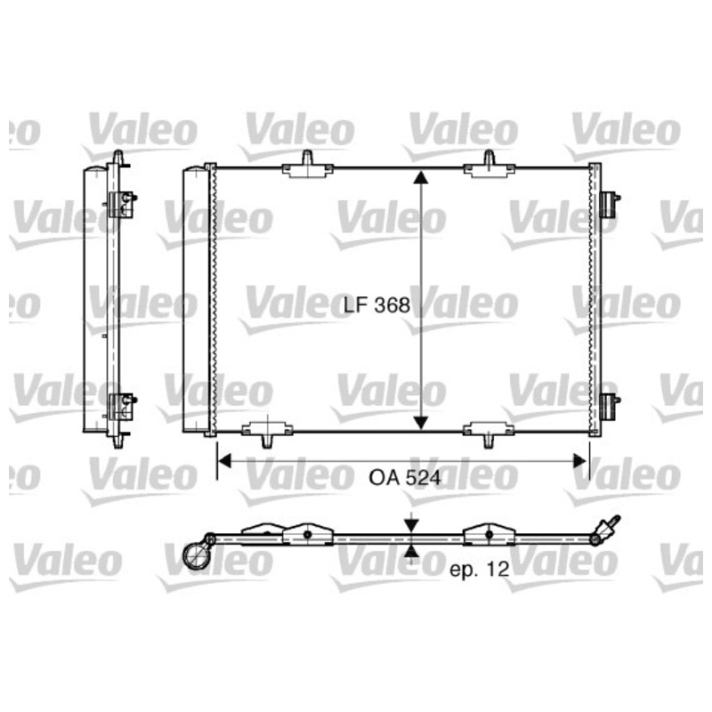 VALEO Kondenzátor klimatizácie 818015