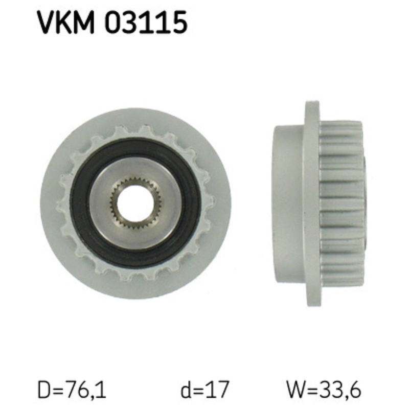 SKF Voľnobežka alternátora VKM03115