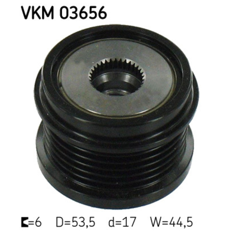 SKF Voľnobežka alternátora VKM03656