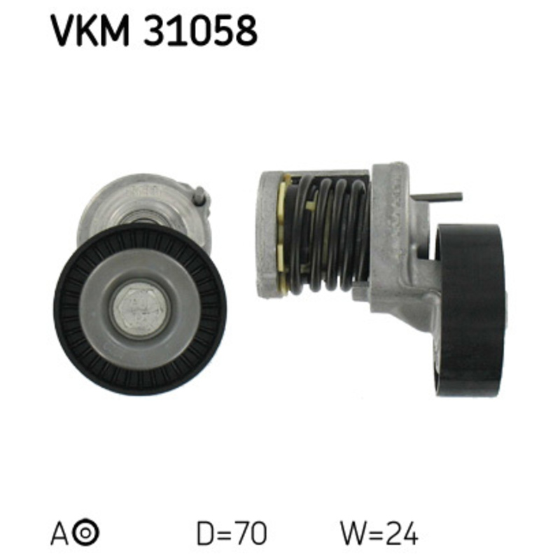 SKF Napínacia kladka rebrovaného klinového remeňa VKM31058