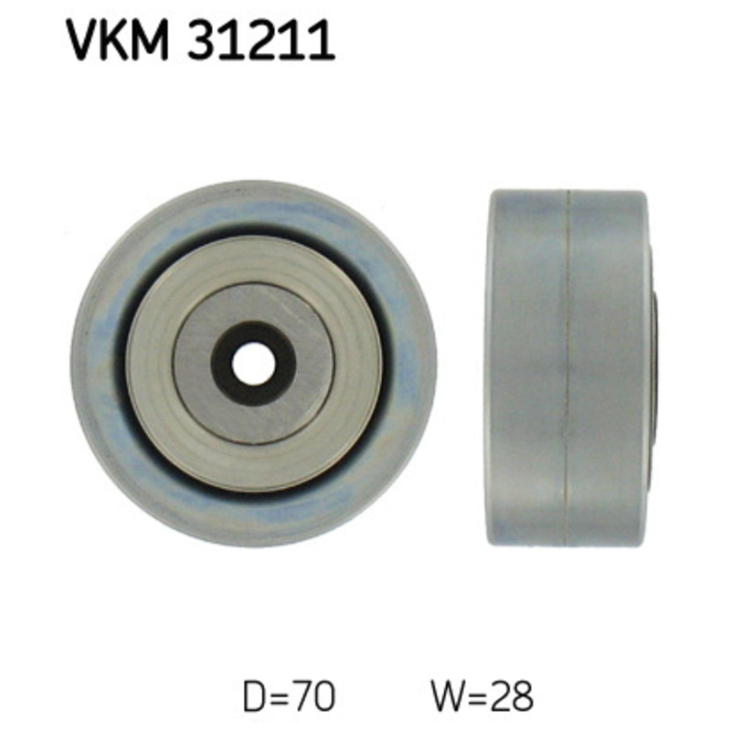 SKF Vratná/vodiaca kladka rebrovaného klinového remeňa VKM31211