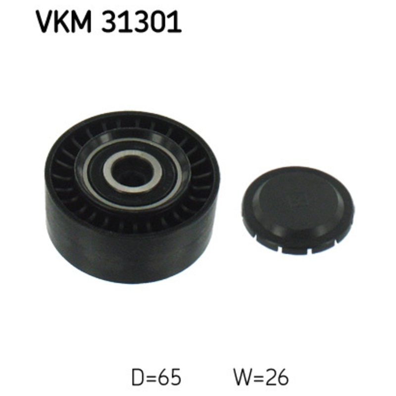 SKF Vratná/vodiaca kladka rebrovaného klinového remeňa VKM31301