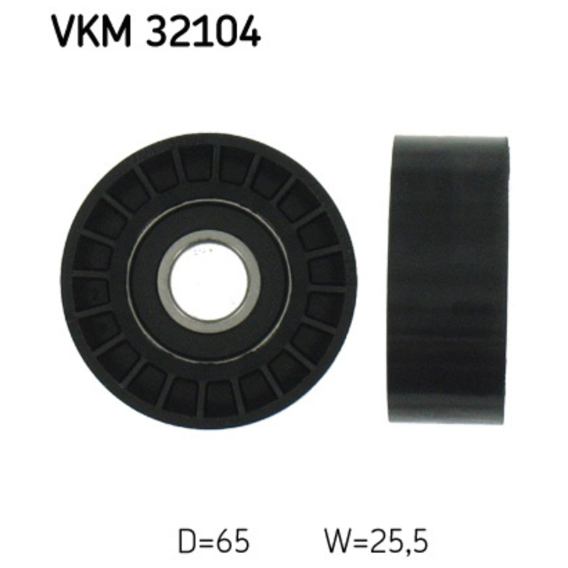 SKF Vratná/vodiaca kladka rebrovaného klinového remeňa VKM32104