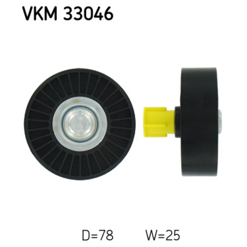 SKF Vratná/vodiaca kladka rebrovaného klinového remeňa VKM33046