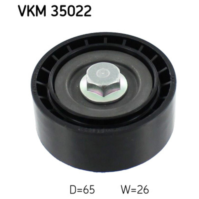 SKF Vratná/vodiaca kladka rebrovaného klinového remeňa VKM35022