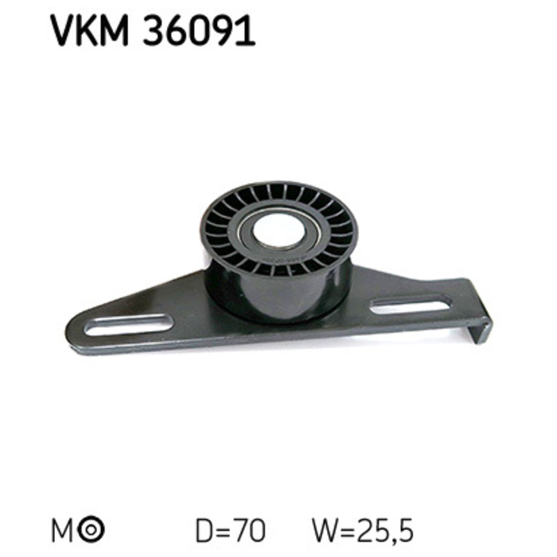 SKF Napínacia kladka rebrovaného klinového remeňa VKM36091