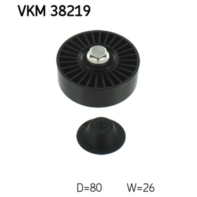 SKF Vratná/vodiaca kladka rebrovaného klinového remeňa VKM38219