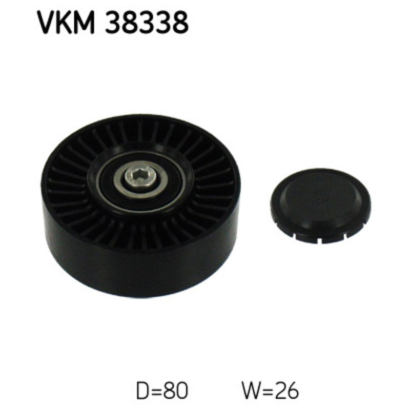 SKF Vratná/vodiaca kladka rebrovaného klinového remeňa VKM38338