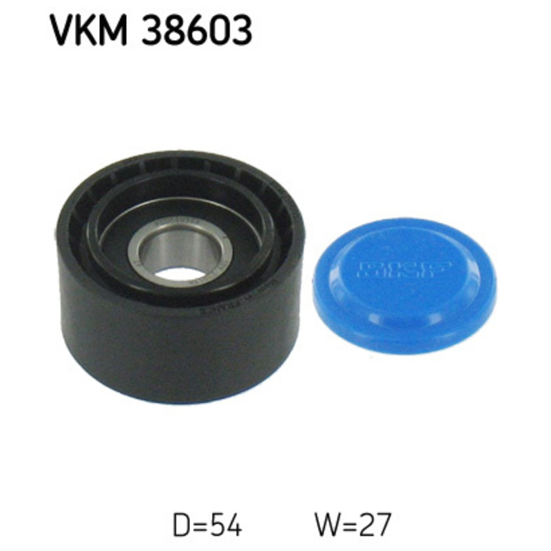 SKF Vratná/vodiaca kladka rebrovaného klinového remeňa VKM38603