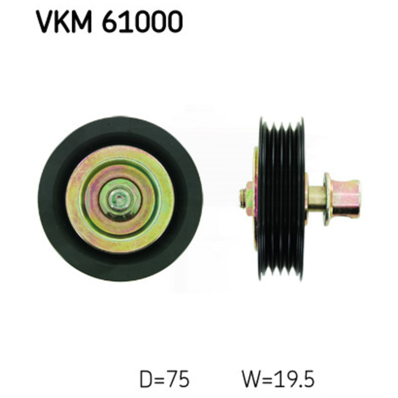 SKF Vratná/vodiaca kladka rebrovaného klinového remeňa VKM61000