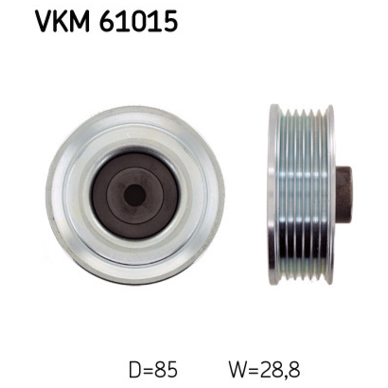 SKF Vratná/vodiaca kladka rebrovaného klinového remeňa VKM61015